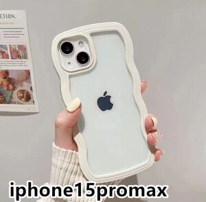 iphone15promaxケース カーバー TPU 可愛い　お洒落　ホワイト　軽量 ケース 耐衝撃 661