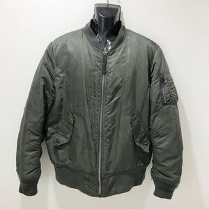 ALPHA INDUSTRIES/アルファ☆MA-1/フライトジャケット☆中綿/防寒☆ミリタリー/カーキ/M