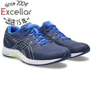 asics アシックス 25.0cm ランニングシューズ メンズ LYTERACER 4 1011B349 ディープオーシャン/グローイエロー [管理:1400001759]