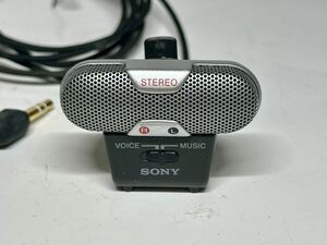 SONY★ ECM-719★動作未確認★コンデンサーマイク ★ステレオ★VOICE/MUSICモード切り換えスイッチ搭載 ソニー