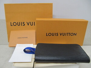 ほぼ新品 LOUIS VUITTON エピ ジッピーウォレット (M68755) ラウンド 長財布 ノワール ブラック ゴールド金具 ICチップ ルイヴィトン