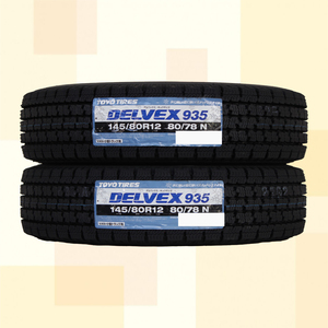 145/80R12 80/78N スタッドレスタイヤ TOYO トーヨー DELVEX 935 23年製 正規品 145R12 6PR 相当 送料無料 2本税込 \9,900より 2