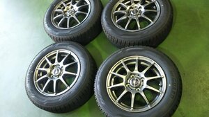 ★☆名古屋発 中古★再値下げ【引取りOK】175/65R14 ヨコハマ アイスガード iG60 2021年 バリ山 シュナイダースタッグ 5.5Jx14 4/100 +48