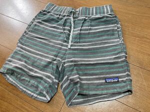 即決！USED美品 Patagonia パタゴニア ボーダーショーツ XS WORN WEAR ショートパンツ ブラック 即売品