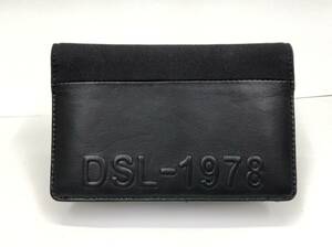 DIESEL ディーゼル 二つ折り 札入れ 財布 カード入れ カードケース フラグメントケース ブラック SS-187188