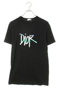 ディオール DIOR ショーンステューシー 20AW 033J600D0589 サイズ:XS 刺繍ロゴTシャツ 中古 SB01