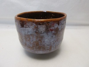 I07036 【 美品 茶道具 大樋焼 筒茶碗 陶印 箱無 】 検)煎茶道具 茶懐石 在銘 茶事 茶会 茶器 茶具 お稽古 おもてなし お点前 来客 ⅰ