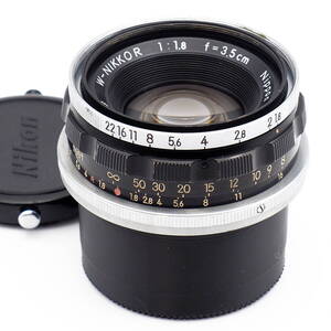 W-NIKKOR 3.5cm F1.8 for Nikon S Mount S2 SP S3 S4 Nippon Kogaku Japan 価値あるヴィンテージ 35mm 大口径 ZF Z8 Z9 Z6III などでも活躍