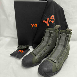 Y-3 PRO ZIP ／ワイスリー プロ　ジップ／ CG3182／ブーツ／UK 5 ／23.5cm／モスグリーン×ブラック