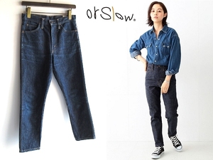 orslow × BEAMS BOY ビームスボーイ別注 オアスロウ PEN SLIM リーバイス606型 ハイウエスト テーパード デニムパンツ 0/XS インディゴ