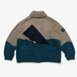 希少★新品本物【灰★4】★SPYHOP COWICHAN SWEATER スパイホップ カウチン セーター 正規店購入 ディセンダント 入手困難 DESCENDANT 22AW