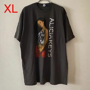 Deadstock Y2K 2008 Alicia Keys As I Am Rap Tee XL Chacoal アリシアキーズ アズ アイアム Tシャツ ラップT band rock バンドT ロックT