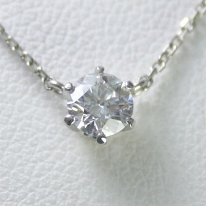 ダイヤモンド ネックレス プラチナ 一粒 1.0ct 鑑定書付 1.00ctup Dカラー FLクラス 3EXカット H&C CGL