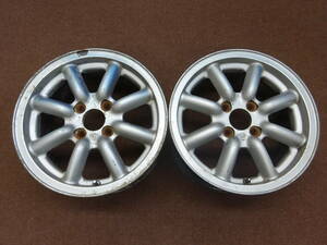 A-75　ＢＲ　ブラックレーシング　★14×6J ET40 PCD100 4H 2本★　人気商品　軽量　スポコン　Racing sports コンパクトカー　等に是非 ！