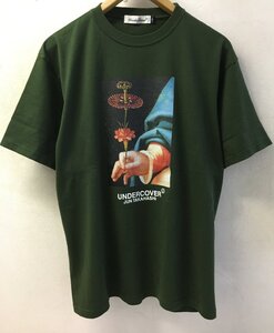 ◆UNDERCOVER アンダーカバー 24aw TEE Flower KHAKI(UC2D3803)　フラワー　 Tシャツ カーキグリーン サイズ3 美　定価１４３００円