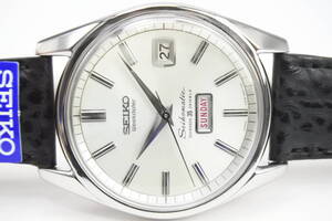 王冠イルカ☆1964年製　SEIKO SEIKOMATIC WEEKDATE　35石　6218-8971自動巻紳士腕時計　純正SEIKOベルト　逸品