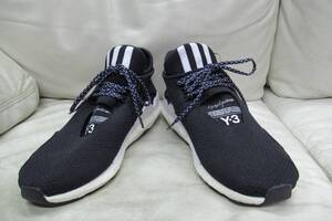 Y-3 yohji yamamoto 紺 ３本ラインデザインスニーカー