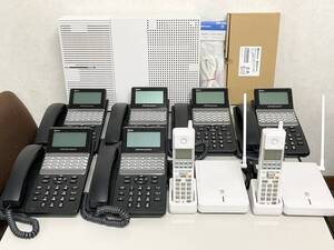 NTT αN1 N1M 主装置・電話機8台セット DECL・VMU・4BRU付