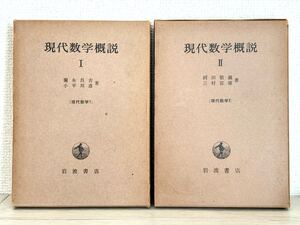 現代数学概説I、II　2冊セット／彌永昌吉、小平邦彦、河田敬義、三村征雄　集合、群、環、体、束、加群、二次形式、位相空間、ルベーグ積分