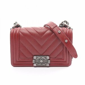 シャネル ボーイシャネル Vステッチ ブランドオフ CHANEL その他 ショルダーバッグ キャビア 中古 レディース