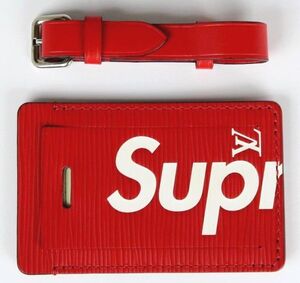 17AW Louis vuitton Supreme Luggage LV Name Tags M67726 ルイヴィトン シュプリーム ネームタグ b8227