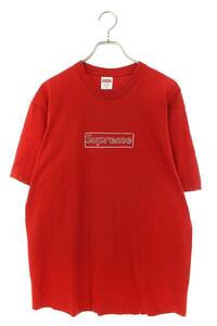 シュプリーム SUPREME カウズ 21SS Chalk Box Logo サイズ:M チョークボックスロゴTシャツ 中古 OM10