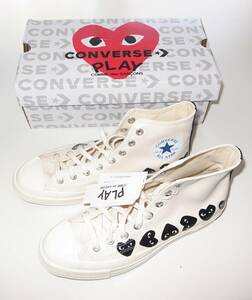 PLAY COMME des GARCONS CONVERSE HI white 27cm ハイカット コンバース コムデギャルソン