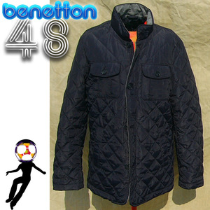 即決◆BENETTON◆コマンドネイビーな兵隊さんct◆48(M)◆古着