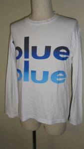 BLUE BLUE HRM ロンT ブルーブルー ハリウッドランチマーケット　sizeS　ロゴ