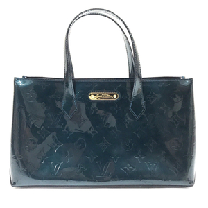 ルイヴィトン M93684 モノグラム ウィルシャー PM ハンドバッグ ブルーニュイ 鞄 保存袋付 LOUIS VUITTON QG012-63