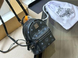 新品エムシーエム MCM リュック バックパック ブラック