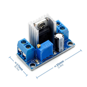 LM317 降圧DC-DCコンバーター基板 IN:4.2-40V OUT:1.2-37V 出力調整可能 最大1.5A