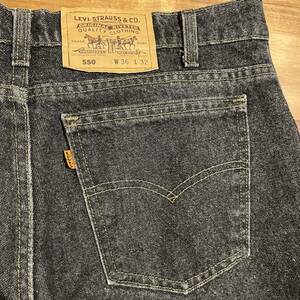 激レア！90s 先染め 550 リーバイス vintage ヴィンテージ 501 517 サルファブラック ブラックデニムLevis Levi