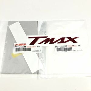 ヤマハ TMAX エンブレム ロゴ 3D レッド 弱艶 2枚セット