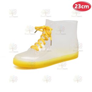 お洒落☆スニーカー レインブーツ K-379【23cm】長靴 レディース 女の子 雨靴 梅雨