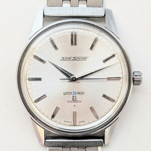 SEIKO セイコー J14092 SEIKO SKYLINER セイコー スカイライナー 21石 シルバー文字盤 3針 手巻き機械式 稼働品