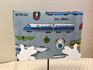 ●ハンドメイド●電車＊新幹線　移動ポケット　クリップつき　グレー