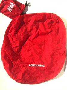 送料185円から 美品 SOUTH FIELD サウスフィールド SACK COVER サックカバー 45-60L レッド 赤 リュックサックカバー バックパックカバー