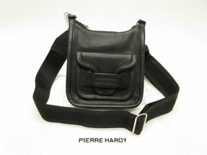 ピエールアルディ PIERRE HARDY★定価￥143000(税込)★ロゴ入り レザー アルファ デイ ボーイ ショルダーバッグ クロスボディ