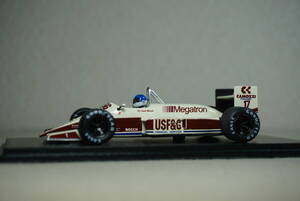 1/43 ワーウィック モナコGP spark Arrows A10 #17 Warwick 1987 Monaco アロウズ A10B BMW Megatron メガトロン アローズ