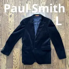 【Paul Smith】テーラードジャケット ベロア 黒 L