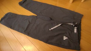 ☆美品☆NIKE☆ACG☆ナイキテックフリース☆グレーストレッチリラックスパンツ☆