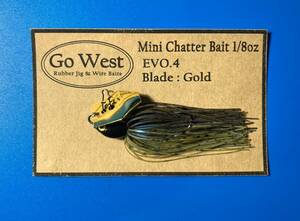 Evo.4-82 GoWest ミニチャターベイト 1/8oz【Gold Blade】