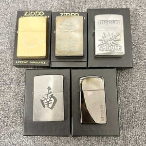 E108 まとめ ▲ Zipoo ジッポ オイルライター 5点セット 南 ジャグラー メビウス 他 喫煙具 喫煙グッズ 5点火花あり