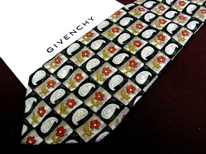 ♪8269C♪良品【花 ペイズリー 柄】ジバンシイ 【GIVENCHY】ネクタイ