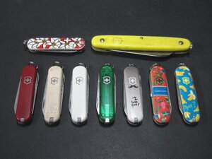 ア584◇ ビクトリノックス クラシック 他 フローリストナイフ マルチツール まとめ売り カラー色々 / 計9点 / VICTORINOX アーミーナイフ /