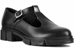 Clarks 23.5cm チャンキーローファー T ストラップ レザー 厚底 ブラック ローファー フラット フォーマル ブーツ スニーカー バレエ RRR54