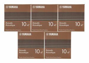 ★YAMAHA GSA10P ×5 [10-47] フォスファーブロンズ アコースティックギター弦 エクストラライトゲージ★新品送料込/メール便