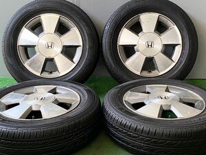 【バリ溝タイヤ付！】ホンダ ゼスト 純正 14in 4.5J +45 PCD100 ダンロップ EC202 175/70R14 フィット N-BOX N-ONE N-WGN ライフ 