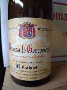 D.ミシュロ.ムルソー・1級・ジュヌヴリエール 1996.750ml.1er Cru Meursault Genevrieres 1996.750ml.D.Michelot.